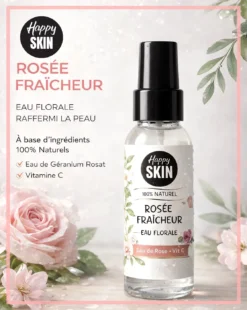 ROSÉE FRAÎCHEUR Brume Tonifiante à l'eau de Rose & Vitamine C