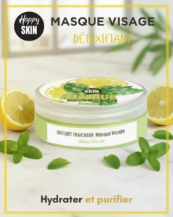 Masque Visage Détoxifiant - Thé vert & citron
