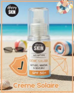 Écran Solaire Naturel Minéral & Invisible SPF50+