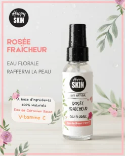 ROSÉE FRAÎCHEUR Brume Tonifiante à l'eau de Rose & Vitamine C