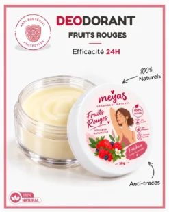 Déodorant Naturel Ι Fruits Rouges - Anti traces