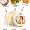 Déodorant Naturel Ι Coco& d'Orange - Sans Alcool 4 Meyas Orange Coco clear jar infographic