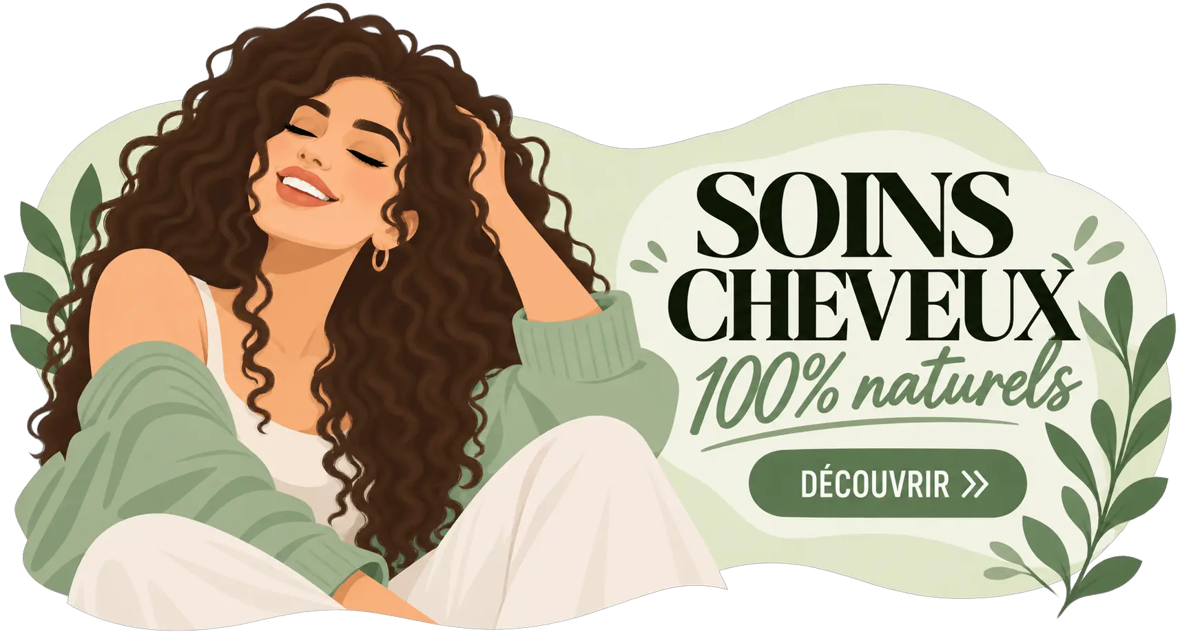 Soins Cheveux Naturels Illustration
